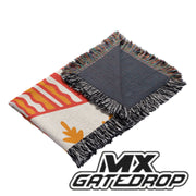 Motocross Ornament Christmas Blanket| Christmas Ornament Woven Blanket Throw| Christmas Decor Dirt bike throw| Moto Mom Racing family throw