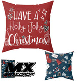 Motocross Christmas Decor Pillow cases| Dirt bike family christmas Pillow covers Combination| Matching Holiday Pillow Cover 18x18