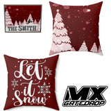 Motocross Christmas Decor Pillow cases| Dirt bike family christmas Pillow covers Combination| Matching Holiday Pillow Cover 18x18