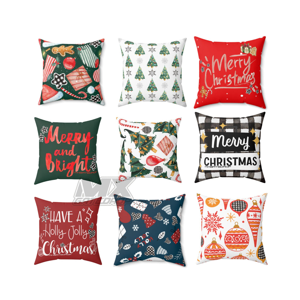 Motocross Christmas Decor Pillow cases| Dirt bike family christmas Pillow covers Combination| Matching Holiday Pillow Cover 18x18