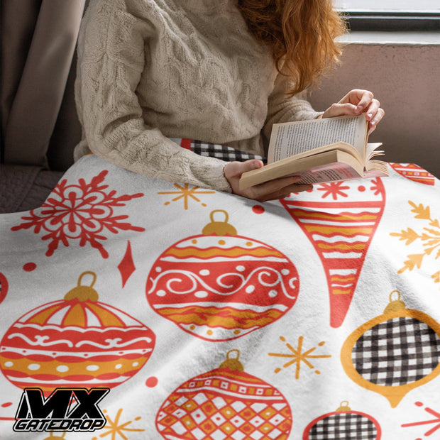 Dirt Bike Throw Velvety Christmas Tree Blanket | Motocross Christmas CHRISTMAS Blanket | Dirt bike Blanket | Motocross gifts Throw holiday