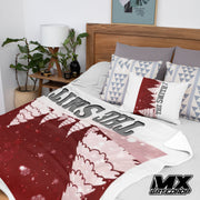 Dirt Bike Throw Velvety Christmas Tree Blanket | Motocross Christmas CHRISTMAS Blanket | Dirt bike Blanket | Motocross gifts Throw holiday