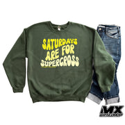 Saturdays are for Supercross Sweater for Moto Moms