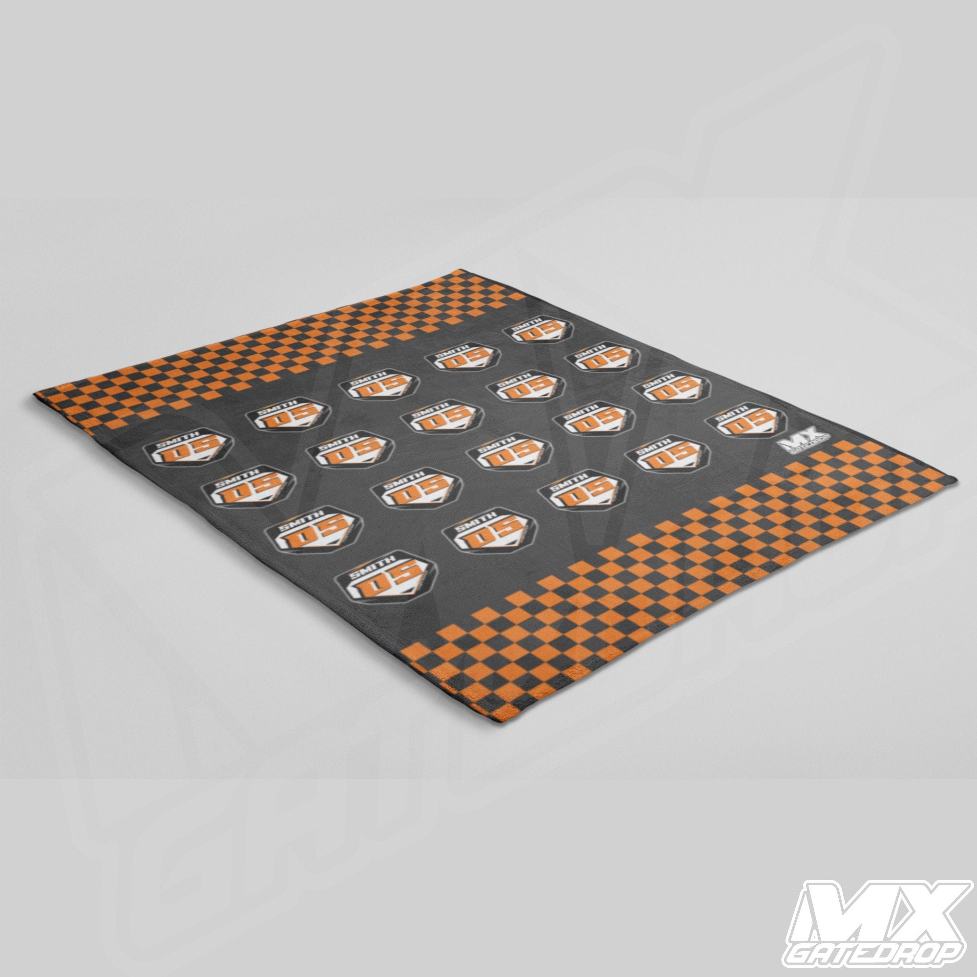 Motocross number plate sherpa blanket Premium MX Racing Name and Number Plate Blanket Custom Dirt bike sherpa blanket | Personalized gifts