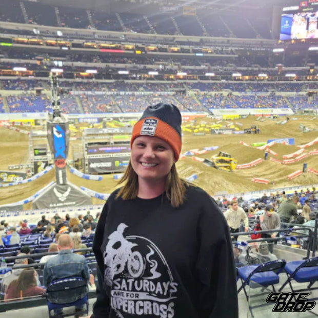 Saturdays Are For Supercross Crewneck Sweatshirt