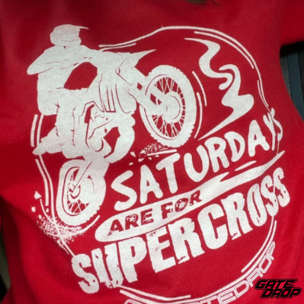 Saturdays Are For Supercross Crewneck Sweatshirt