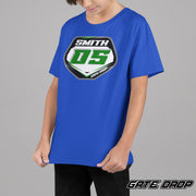 Personalizable Motocross Plate Youth Shirt, Custom Motocross shirt for kids, Youth Dirtbike T-Shirt, Kids Race day Tee Shirt