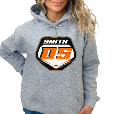 JUST RIDE BRAAAP! Motocross Hoodie - Custom Personalized Navy Blue Sweatshirt