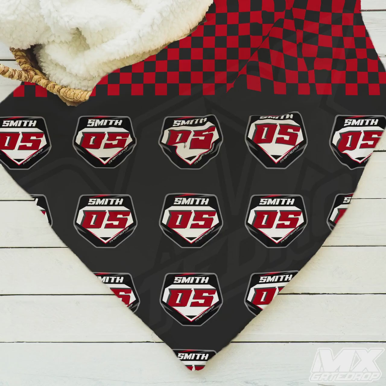 Motocross number plate sherpa blanket Premium MX Racing Name and Number Plate  Blanket Custom Dirt bike sherpa blanket | Personalized gifts