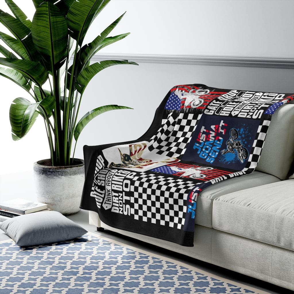 Dirt Bike Velvety Blanket