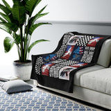 Motocross Patriotic blanket