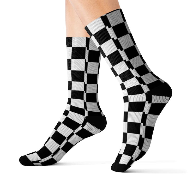 Motocross Checkered Socks