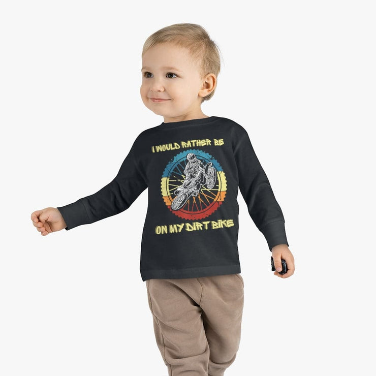 Motocross Dirt Bike Tee-Shirt Kid Toddler Long Sleeve Shirt