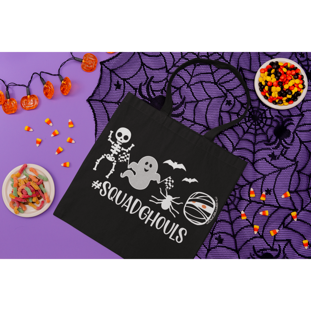Motocross Trick or Treat Halloween Tote Bag
