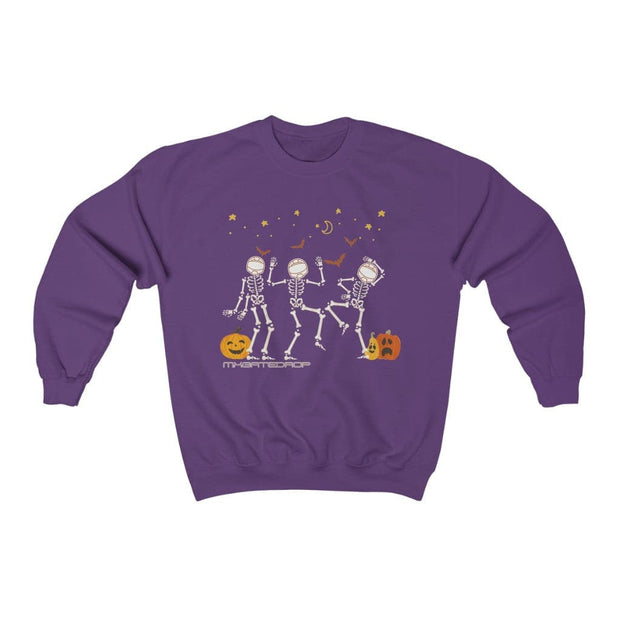 Dirt bike Fall Motocross skeletons Crewneck Sweatshirt