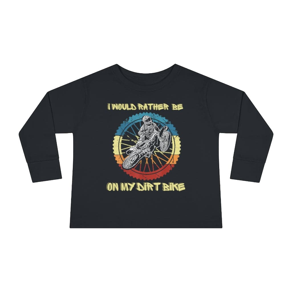 Motocross Dirt Bike Tee-Shirt Kid Toddler Long Sleeve Shirt