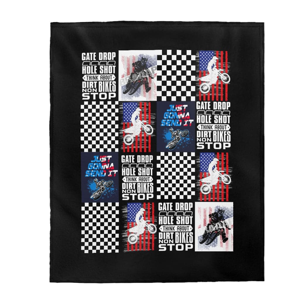 Motocross Patriotic blanket