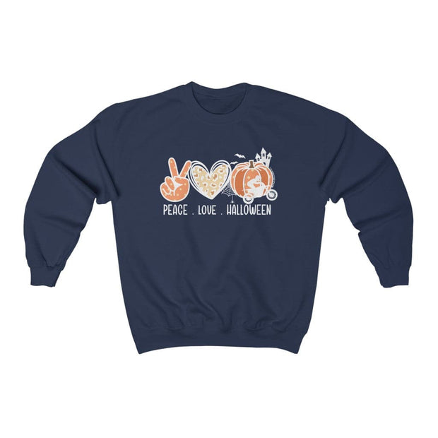 PEACE LOVE HALLOWEEN Motocross crewneck 